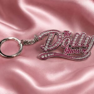 The Dolly Show Pink & Silver Keyring