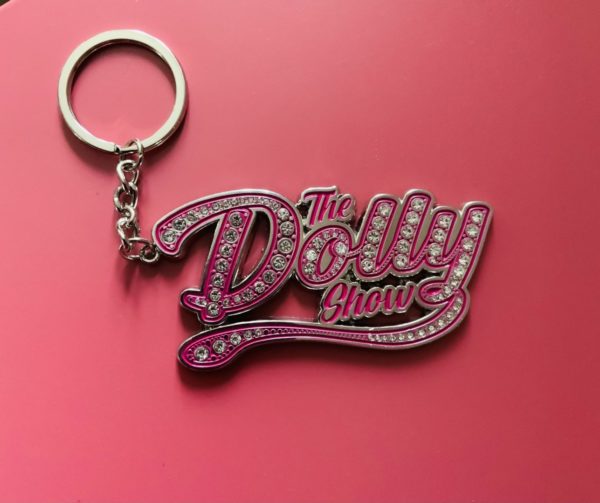 The Dolly Show Pink & Silver Keyring