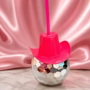 Pink Cowboy Hat Disco Cup